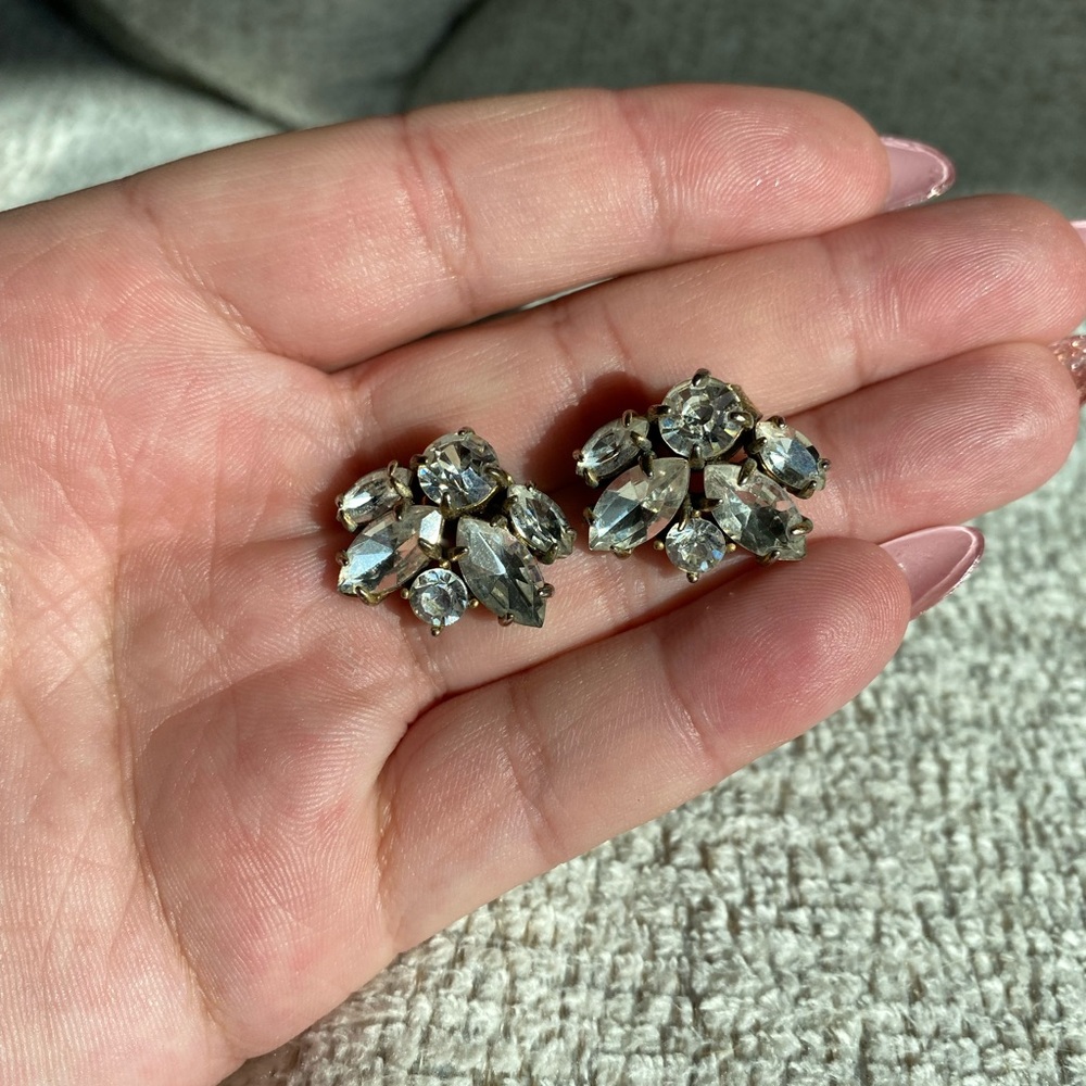 Clear statement earring from J.Crew